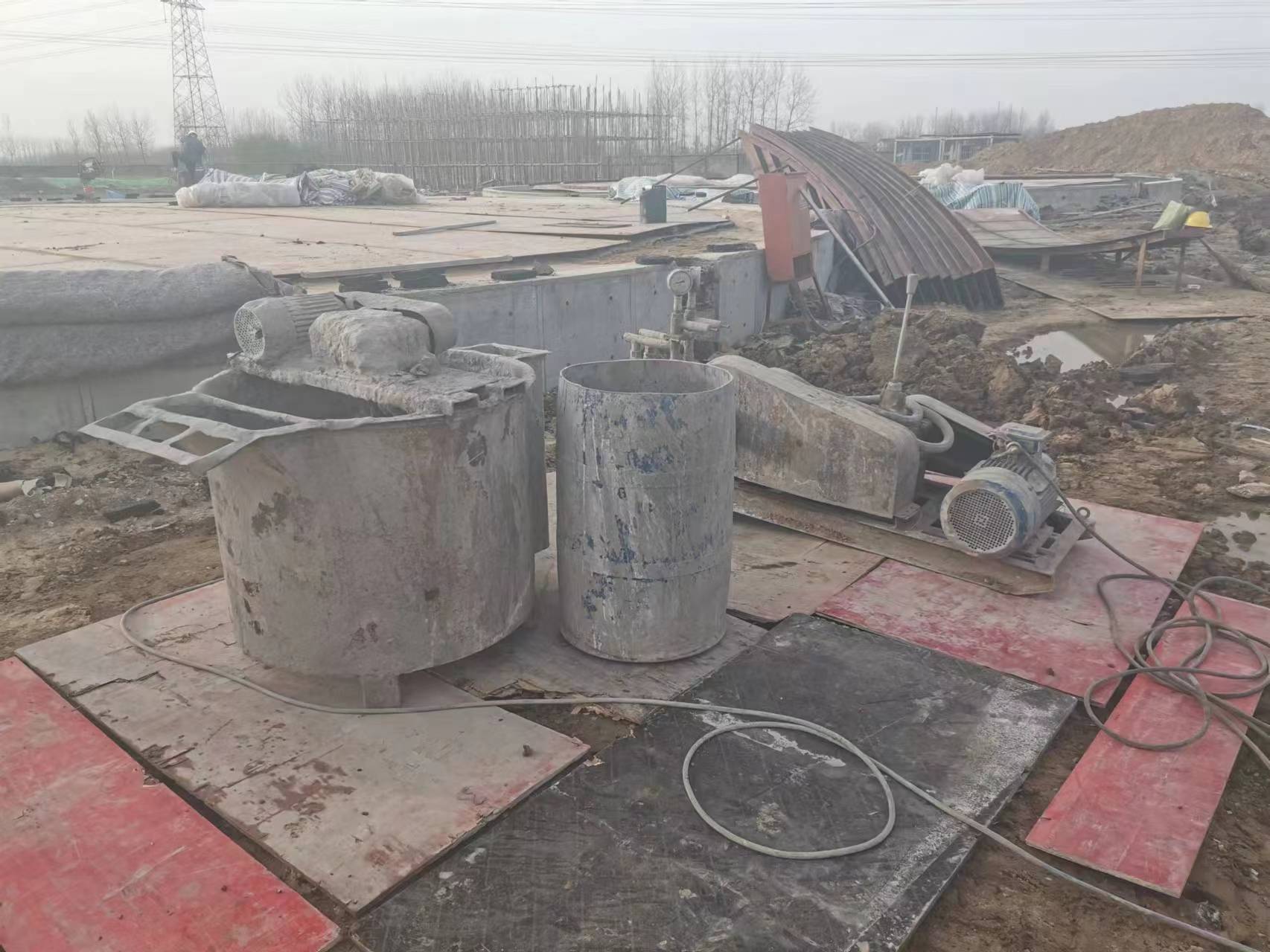 龙华山办事处回填土注浆