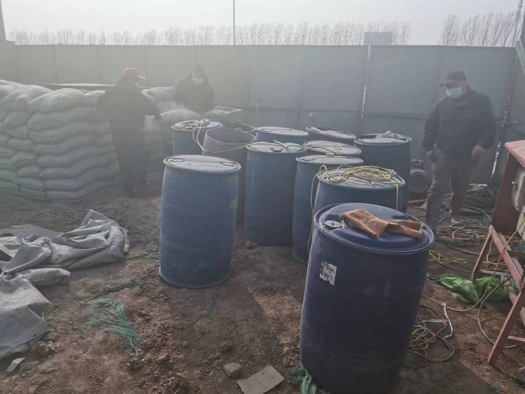 龙华山办事处水泥注浆